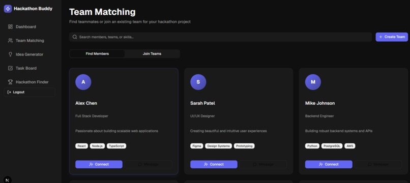 Hackathon Buddy – screenshot 5