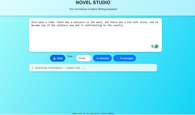 Novel Studio – screenshot 1