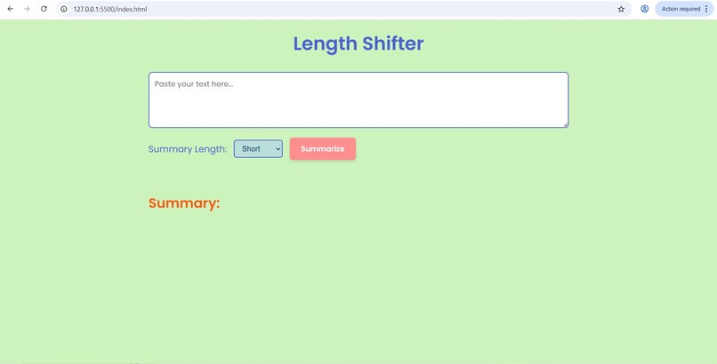 Length shifter – screenshot 1