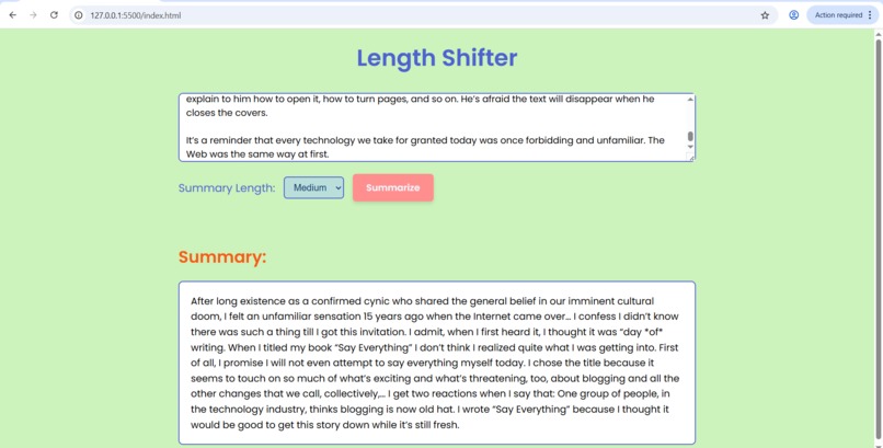Length shifter – screenshot 5
