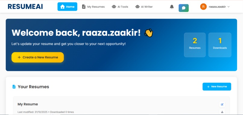 ResumAI – screenshot 1