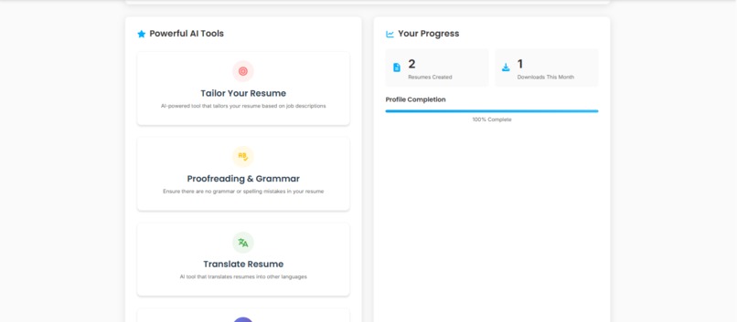 ResumAI – screenshot 2