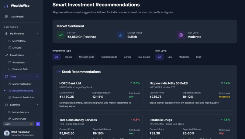 Wealth Wise - AI-powered Personal Finance Advisor – screenshot 3