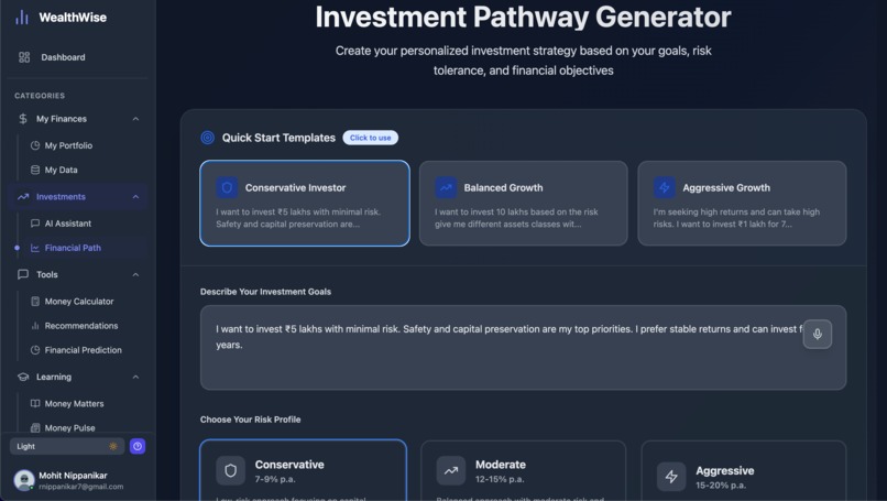 Wealth Wise - AI-powered Personal Finance Advisor – screenshot 6