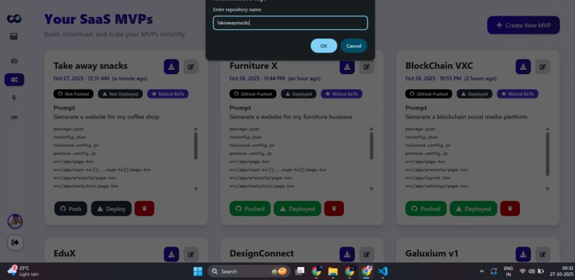 Galuxium — The AI That Builds Startups Autonomously – screenshot 27