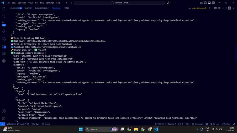 Galuxium — The AI That Builds Startups Autonomously – screenshot 4