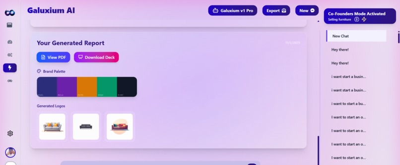 Galuxium — The AI That Builds Startups Autonomously – screenshot 56