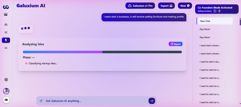 Galuxium — The AI That Builds Startups Autonomously – screenshot 48