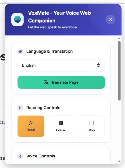 VoxMate  – screenshot 2