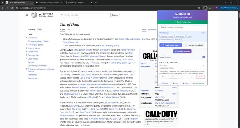 LocalFirst Knowledge Base – screenshot 1