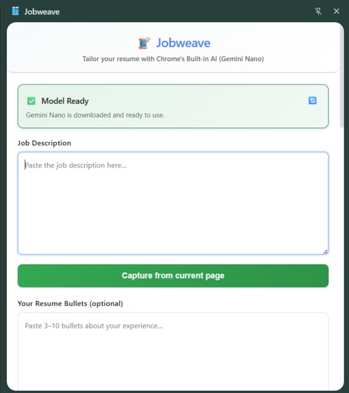 JobWeave – screenshot 1