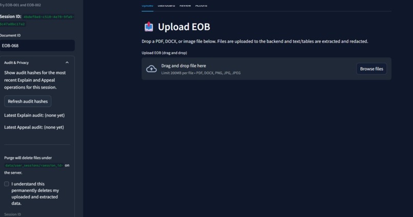 LumiClaim — Proof-First Medical Billing Copilot – screenshot 4