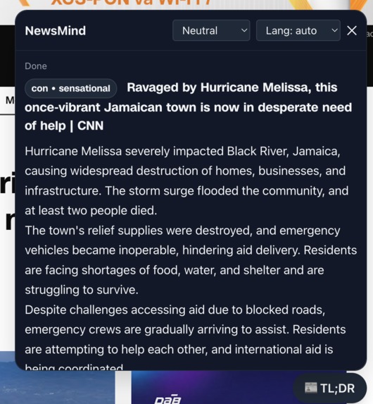 News Mind Chrome Extension – screenshot 5