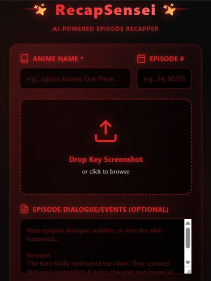 RecapSensie – screenshot 2