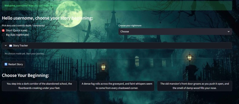 Whispers in the Dark — An AI Horror Experience – screenshot 2