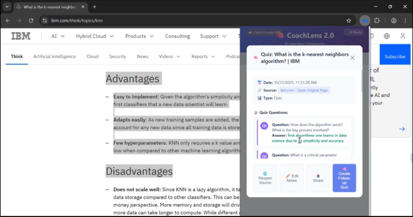 CoachLens 2.0 — Your On-Device AI Coach – screenshot 1