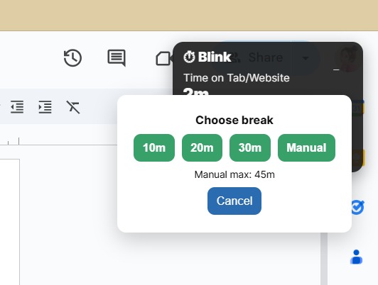 Blink – screenshot 2