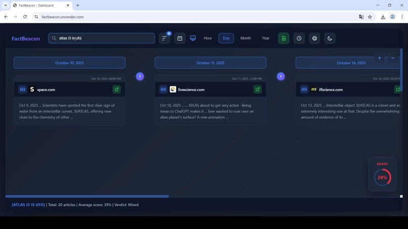 FactBeacon: On-Device AI News Analysis with Gemini Nano – screenshot 6