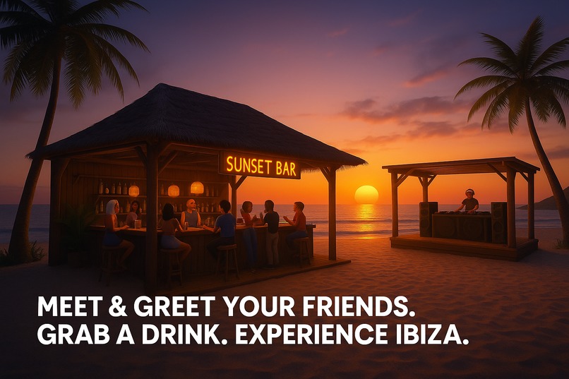 Sunset Bar (VIP): The Ibiza Meet & Greet in Horizon Worlds – screenshot 1