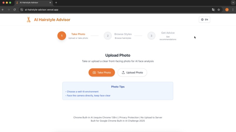 AI Hairstyle Advisor – screenshot 1