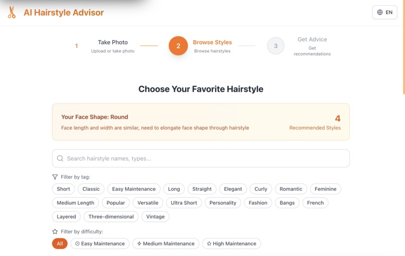 AI Hairstyle Advisor – screenshot 6