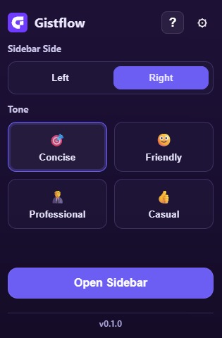 GistFlow – screenshot 2