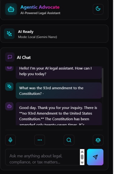 Agentic Advocate – screenshot 5