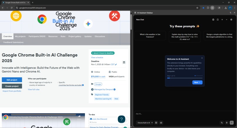 AI Assistant Sidebar – screenshot 1