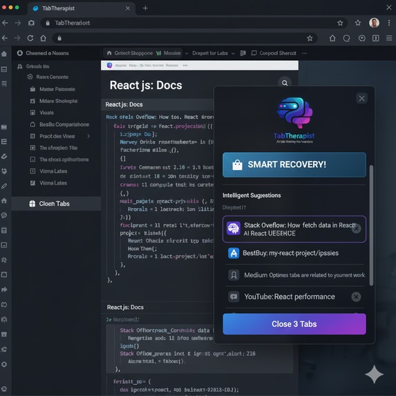 TabTherapist - AI tab therapy for hoarders – screenshot 9