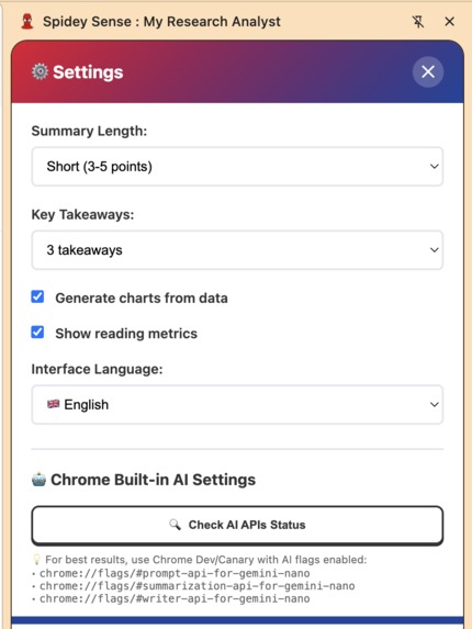 Spidey Sense : My Research Analyst  – screenshot 2