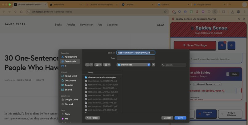 Spidey Sense : My Research Analyst  – screenshot 14