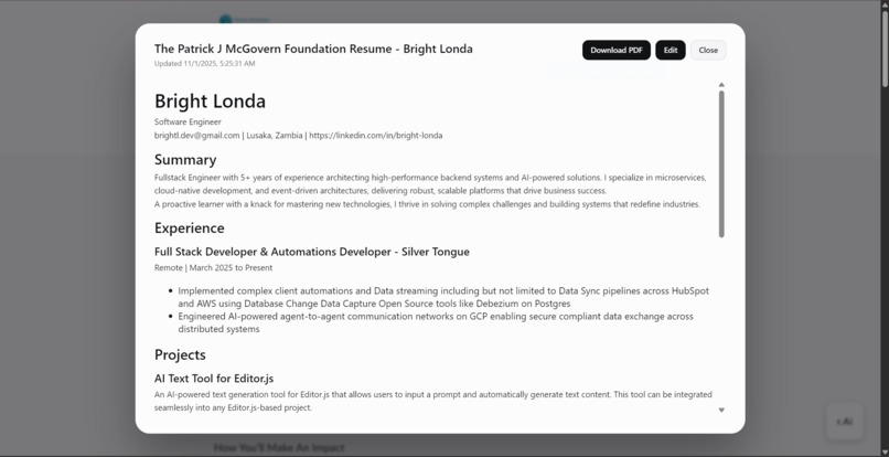 Resume in Seconds (RiseAi) – screenshot 3