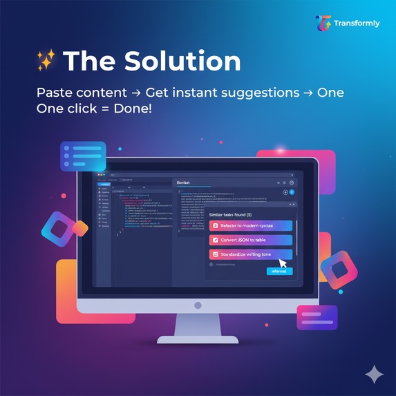 Transformly - Your personal AI shortcut for repetitive work – screenshot 6