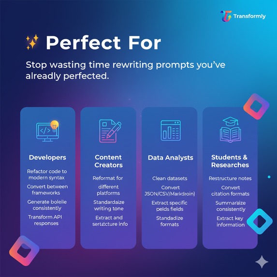 Transformly - Your personal AI shortcut for repetitive work – screenshot 9