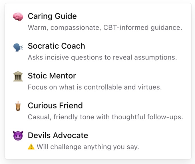 Self-reflection – screenshot 1