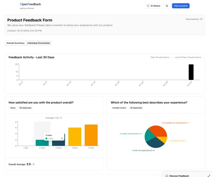 OpenFeedback-The Feedback tool as OSS powered by GenCN-UI – screenshot 2
