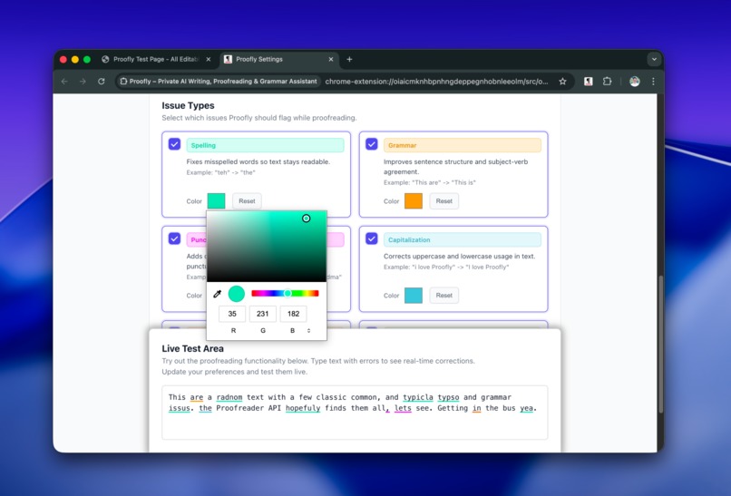 Proofly-Private AI Writing, Proofreading, Grammar Assistant – screenshot 1