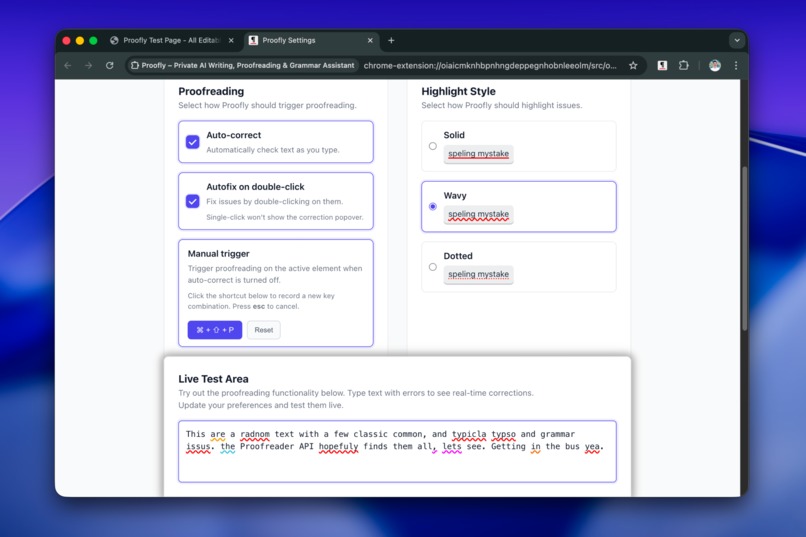 Proofly-Private AI Writing, Proofreading, Grammar Assistant – screenshot 2