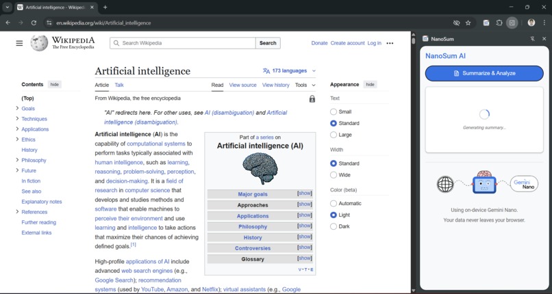 NanoSum – screenshot 1