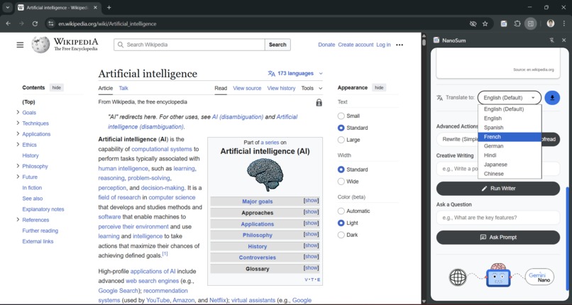 NanoSum – screenshot 3