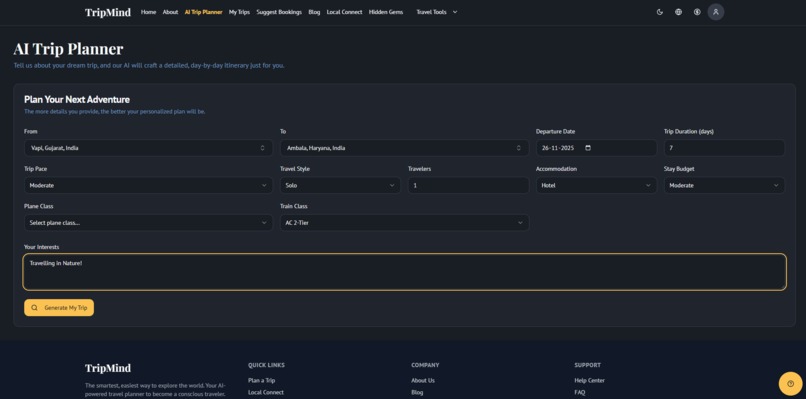 TripMind – screenshot 1