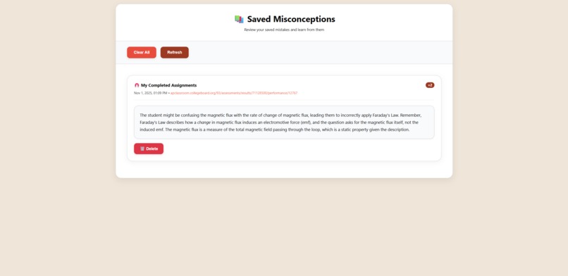 ReviewWise - A convenient in-browser AP tutor – screenshot 2