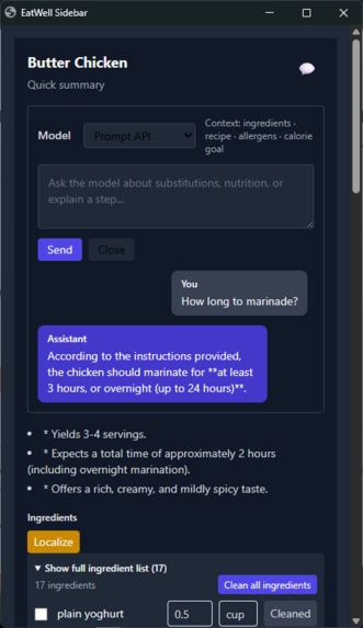 EatWell – screenshot 2