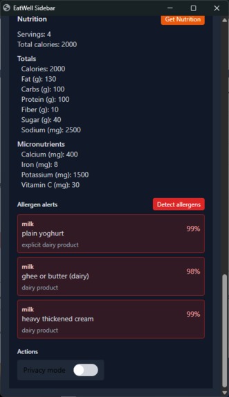 EatWell – screenshot 3