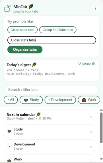 MinTab – screenshot 4