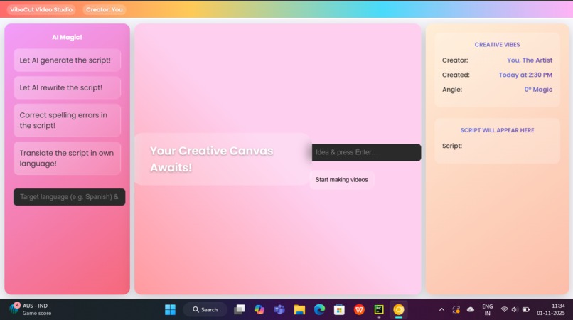 VibeCut Video Studio – screenshot 1