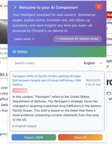 STEPS: Your personal Chrome AI Companion – screenshot 2