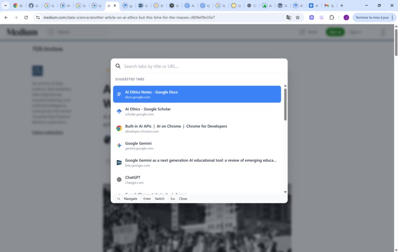 Tabyst: Browser Companion for Contextual Intelligence – screenshot 5