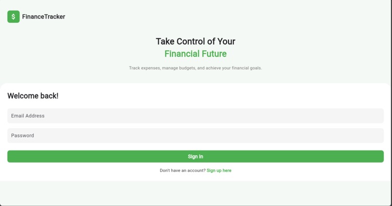 FINANCE MANAGEMENT APP – screenshot 2