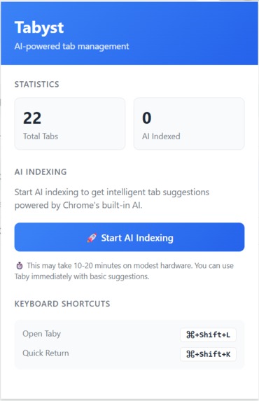 Tabyst: Browser Companion for Contextual Intelligence – screenshot 2